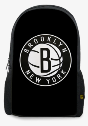 Brooklyn Nets Printed Backpack - Brooklyn Nets Logo