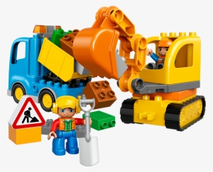 Truck And Tracked Excavator - Lego 10812 Truck & Tracked Excavator