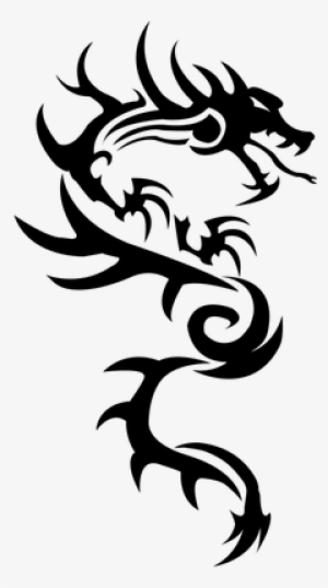 Dragon Simple Tattoo - Dragon Henna Tattoo Png