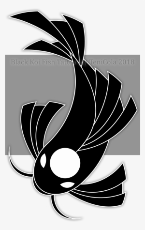Completed Design For The Black Koi, Displaying Heavier - The Black Koi