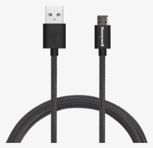 Usb To Micro Usb Cable - Black Cotton Wire Usb Cable
