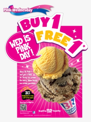 Any Baskin Robbins Outlet In Singapore - Baskin Robbins Pink Day