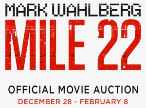Mile22 Title - Poster Mile 22 2018