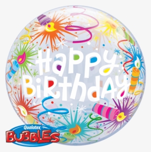 Clear Happy Birthday Balloons
