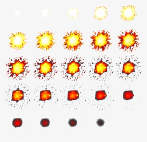 Attached Are Various Explosion Sprites Created With - 8 Bit Explosion Sprite Sheet