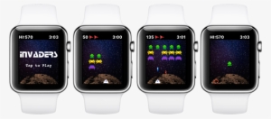 At The Same Time You're Shooting At The Invaders, They - Apple Watch 42 Mm Steel White Smartwatch