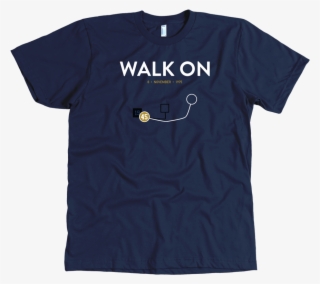 Stick To Sports On Navy Blue T-shirt - Kissed A Dog Shirt