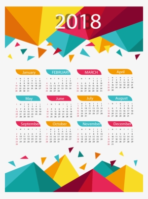 2018 Calendar - Calendar 2018 Png Download