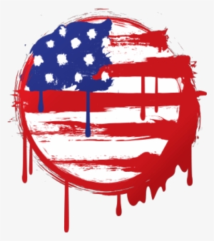 American Grunge Flag - Flag American Vector Png