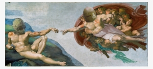 The Creation Of Fuze - Creation Of Adam - Painted By Michelangelo