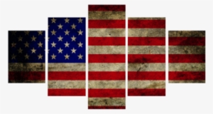 Custom American Flag Canvas Painting Prints In Usa - Cuadros Decorativos De Comics