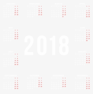2018 Calendar Png
