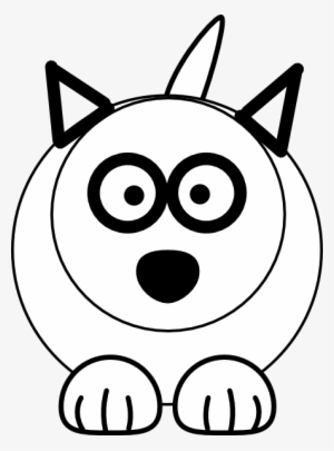 Wolf Clipart Black And White - Line Drawings Of Cat