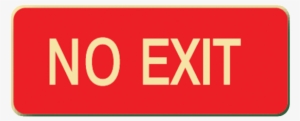 Brady Glow In The Dark And Standard Floor Sign Red - Exit & Evacuation Floor Signs - Fire Exit
