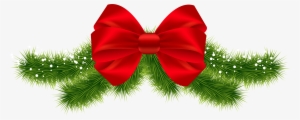 Red Christmas Bow Png