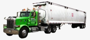 Semi Transfer Tailer - Garbage Semi Truck
