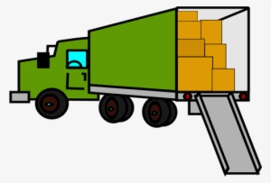 Clipart Free Stock Christmas Truck Clipart - Truck With Boxes Clip Art