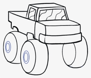Semi Drawing Easy - Dibujar Carro Monster Truck Transparent PNG - 678x600 -  Free Download on NicePNG