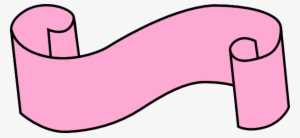 Svg Transparent Download Magenta Scroll Banner Encode - Light Pink Ribbon Clipart