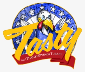 Thanksgiving Scroll Banner Clipart - Tasty The Turkey