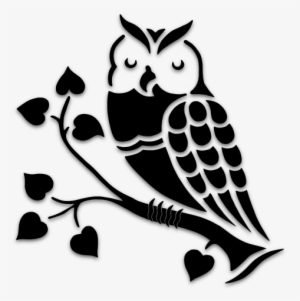 Birds Silhouettes Art & Islamic Graphics - Owl Stencils
