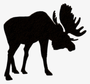 Moose Family Silhouette - Moose Clipart No Background