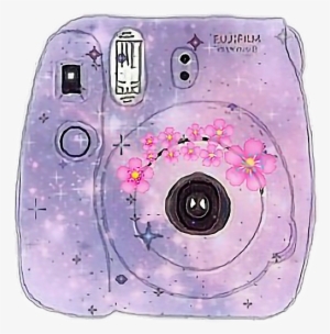 Jpg Black And White Download Galaxy Sticker By Bella - Transparent Background Polaroid Camera Tumblr Png