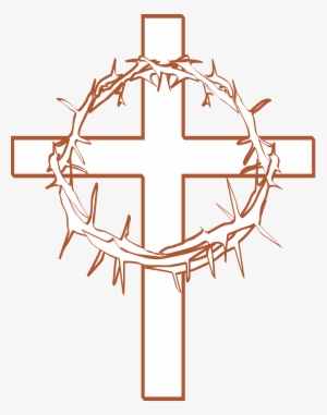 Cross With Crown Of Thorns Clipart - Crown Of Thorns On Cross