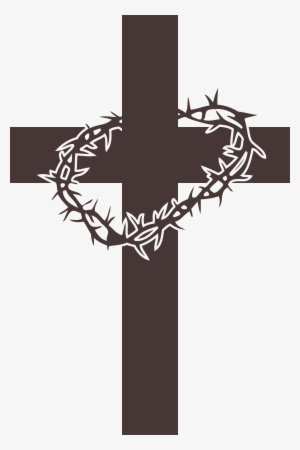 Cross With Crown Of Thorns Clipart - Crown Of Thorns On Cross