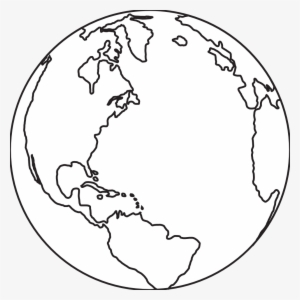 Globe Clipart Black And White - Earth Clipart Black And White