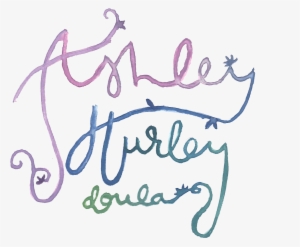 Ashley Hurley Doula Logo Pink Watercolor - Ashley Hurley Doula