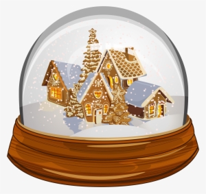 Transparent Christmas Snow Globe