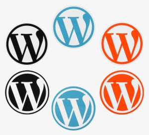 Wordpress Round Sticker - Wordpress Icon