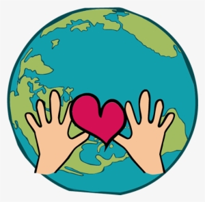 Earth Heart Clipart - Globe With Heart Clip Art