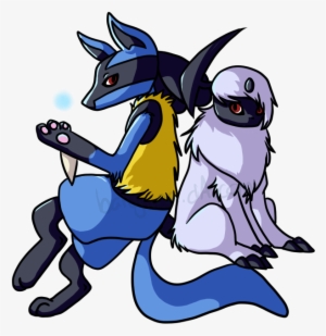And By Barujiina On Deviantart - Lucario And Absol