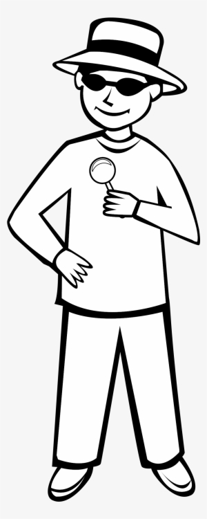 This Free Icons Png Design Of Spy Kid Outline 2