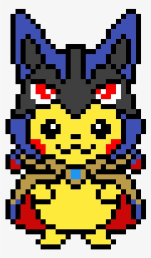 Pikachu With Lucario Hat On - Pikachu Hama