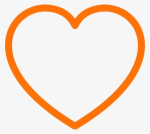 Orange Heart Clipart - Orange Heart Clip Art Png