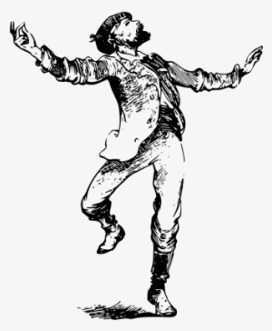 Vintage Dancing Man - Drawing Transparent PNG - 400x400 - Free Download ...