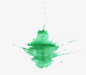 Free Download - Transparent Watercolor Green Paint Splatter