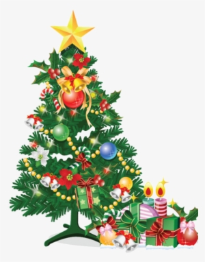 °‿✿⁀christmas Trees ‿✿⁀° Christmas Tree With Gifts, - Buon Natale Tile Coaster