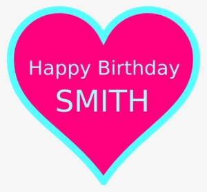 Smith Birthday Svg Clip Arts 600 X 559 Px
