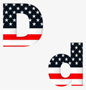 Pin American Flag Clip Art Transparent - Usa Flag Colors Letters Png