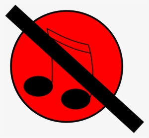 Free Music Note Clipart - No Music Icon Png