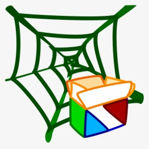 Package Network Clipart Png - Green Spider Web Png
