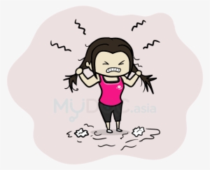 stressed turkey clipart - stressed pulling my hair out