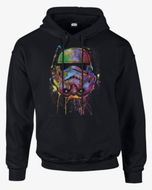 Star Wars Paint Splat Stormtrooper Pullover Hoodie - South Face Hoodie