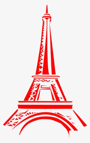 Eiffel Tower Clipart Red - Red Eiffel Tower Clip Art