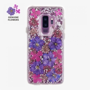 Case-mate Samsung Galaxy S9 Purple Karat Petals Back - Case Mate Petals Case