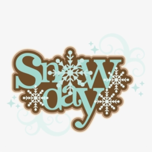 Snow Day Title Svg Scrapbook Title Winter Svg Cut File - Snow Scrapbook Titles